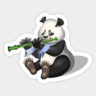 Panda musician Sticker